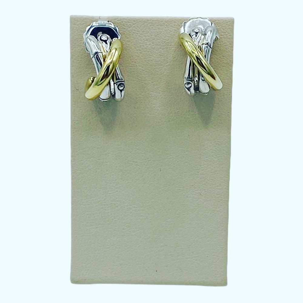 John Hardi 925/18kt Gold Bamboo Earrings